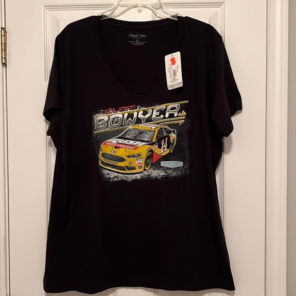 NWT Stewart Haas Racing Clint Bowyer WOMENS V-neck T-shirt - Soze 2XL - Picture 1 of 4